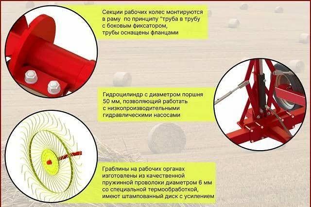 Грабли ворошилки ГКП-6,0 S7 фото 7