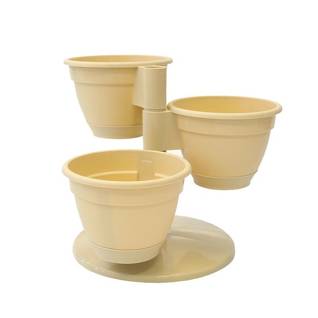 Пластиковый цветочный каскад "Антик", Д300 Ш300 В230, кремовый фото 1