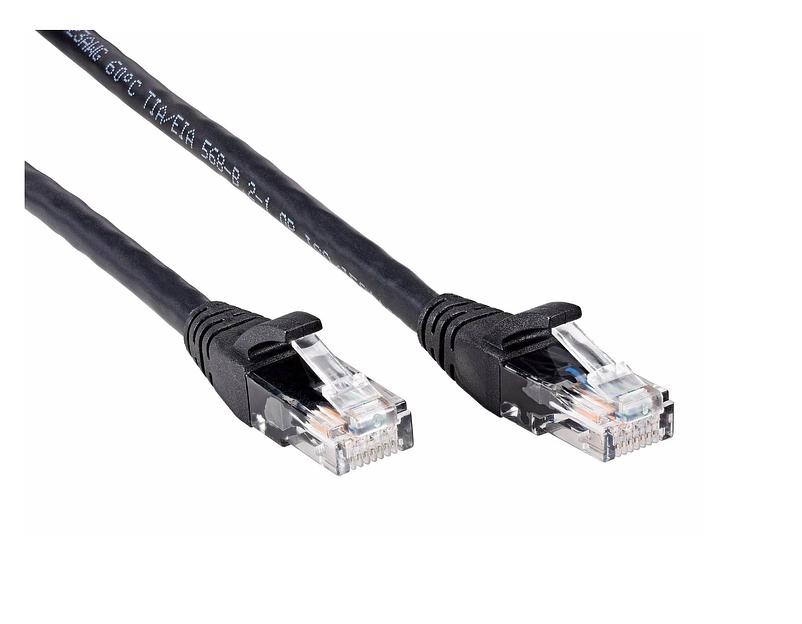 Патчкорд литой iOpen (7/0.20) UTP кат.6 черный 10m _1 фото 1