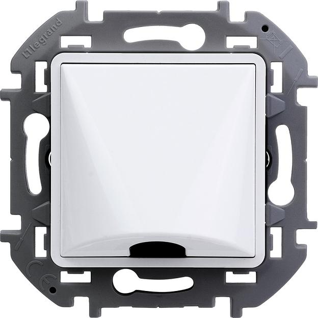 Legrand 673890 Вывод кабеля с зажимом для крепления - INSPIRIA - белый фото 1