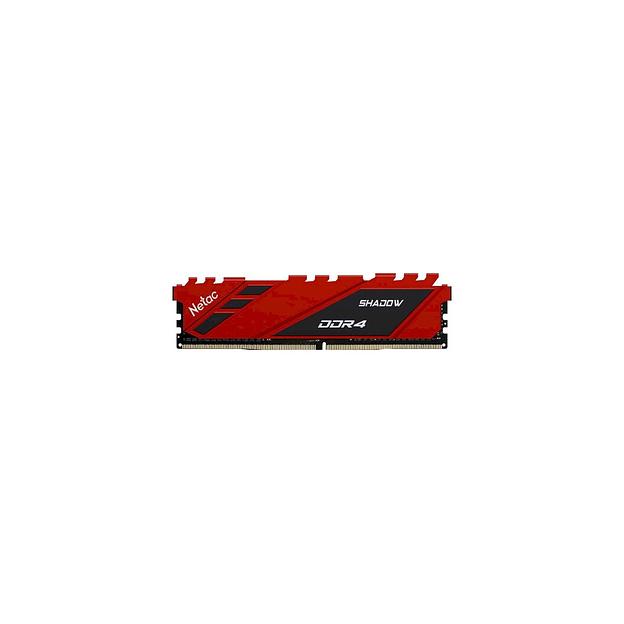 Оперативная память NETAC Shadow NTSDD4P36SP-08R DDR4 - 1x 8ГБ 3600МГц, DIMM, Red, Ret фото 1
