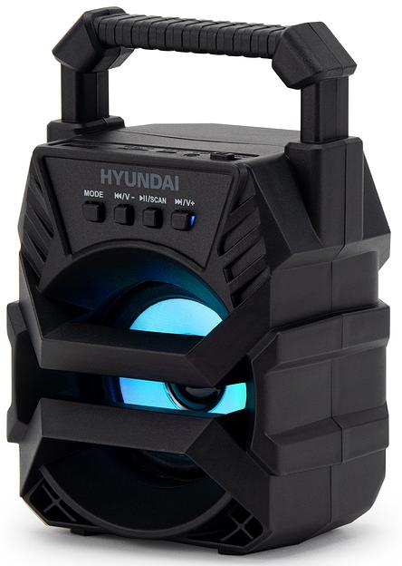 Колонка порт. Hyundai H-PS1000 черный 9W 1.0 BT/USB 10м 500mAh фото 6