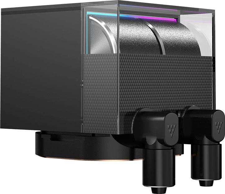 Система водяного охлаждения PcCooler DS360 Display Soc-AM5/AM4/1200/1700/1851 черный 4-pin Al LCD 310W Ret (DS360-BKNWXY-GL) фото 4