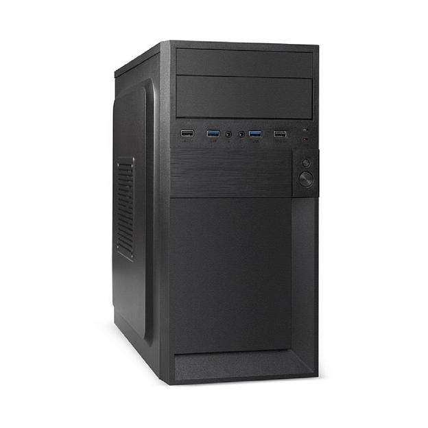 Exegate EX291148RUS Корпус Minitower ExeGate BAA-105U2-01-AA500 (mATX, БП AA500 с вент. 8см, 2*USB+2*USB3.0, аудио, черный) фото 1