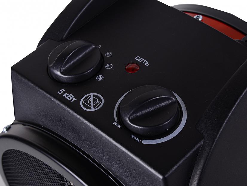 Тепловая пушка электрическая Ресанта ТЭПК-5000К1 5000Вт красный/черный фото 6