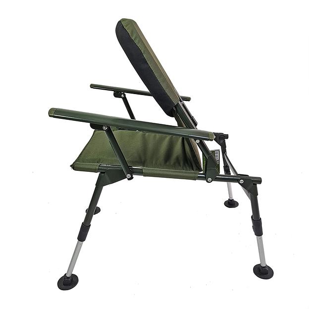 Раскладное кресло с неопреновой спинкой хаки фото 5