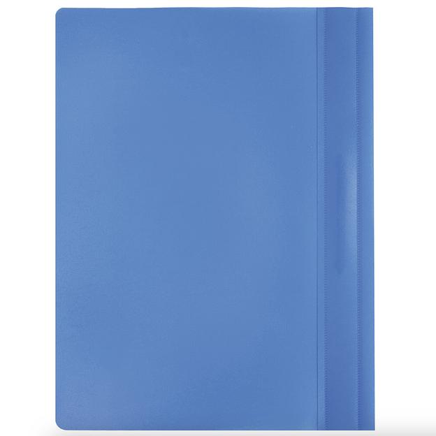 Скоросшиватель пластиковый BRAUBERG, А4, 130/180 мкм, голубой, опт фото 2