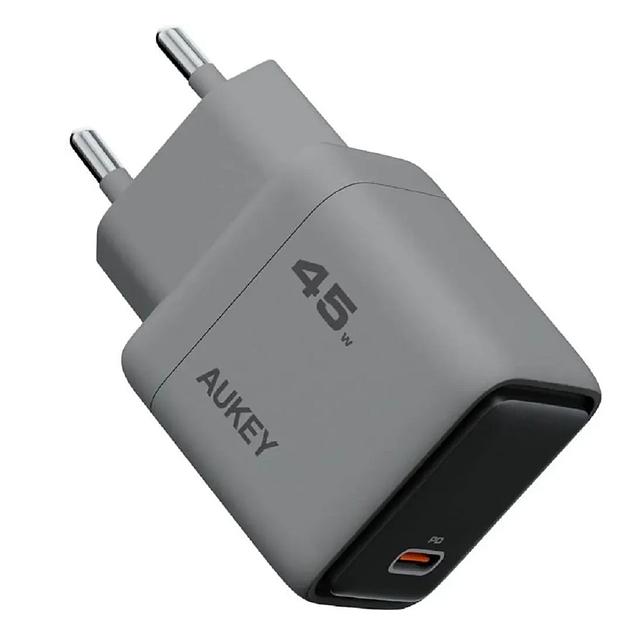 Сетевое зарядное устройство Aukey Comet 45W Gray фото 1