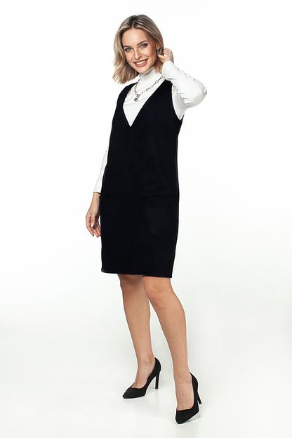 Сарафан эко-замша  6041/04/Черный  фото 2