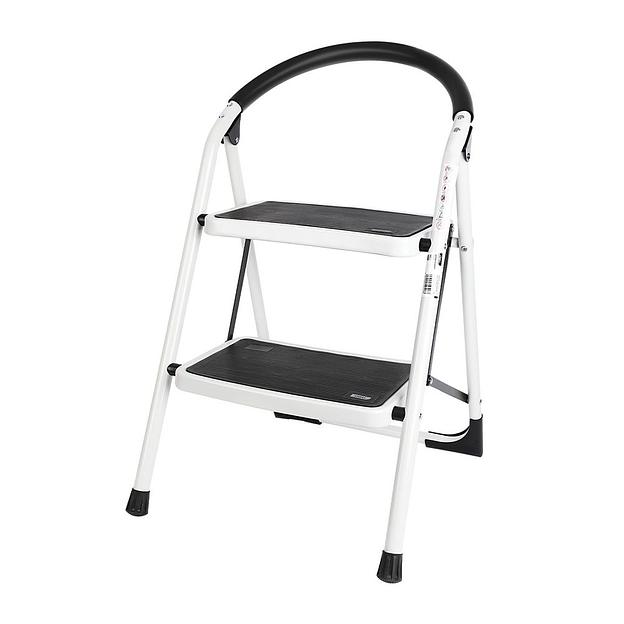 Стремянка Deli Стремянка стальная двухступенчатая Deli DL509012 макс.высота 460мм, до 150кг, ступени 360x270мм фото 1