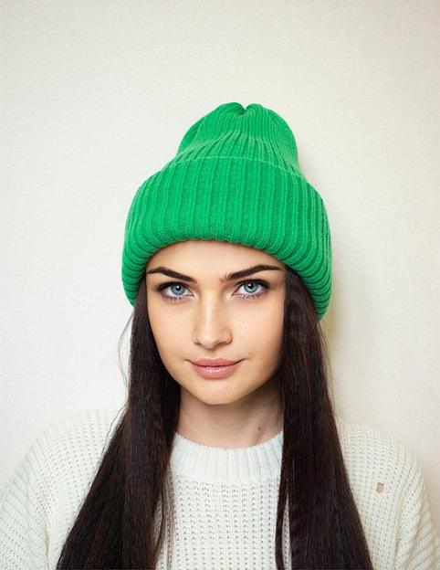 Шапка тыковка зеленая ОПТ фото 1