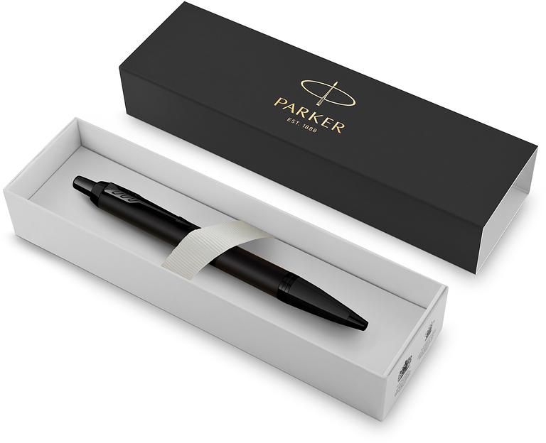Ручка шариков. Parker IM Achromatic K317 (CW2127618) Matt Black M син. черн. подар.кор. фото 5