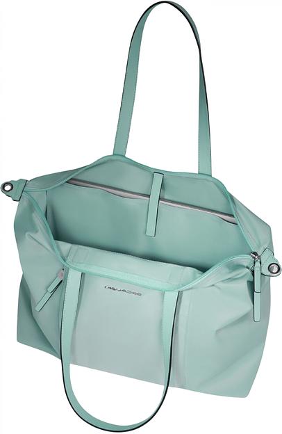 Сумка женская Piquadro Lyra BD6723W92T/VE с отделением для ноутбука мятный ткань/натур.кожа фото 5