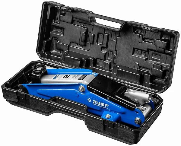 Домкрат Зубр «43052-2-К» Т50 гидравлический подкатной в кейсе ОПТ фото 8