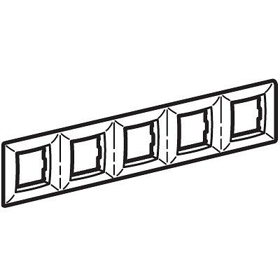 Рамка на 2+2+2+2+2 модуля (пятиместная), светло-зеленая, RAL6019 фото 1