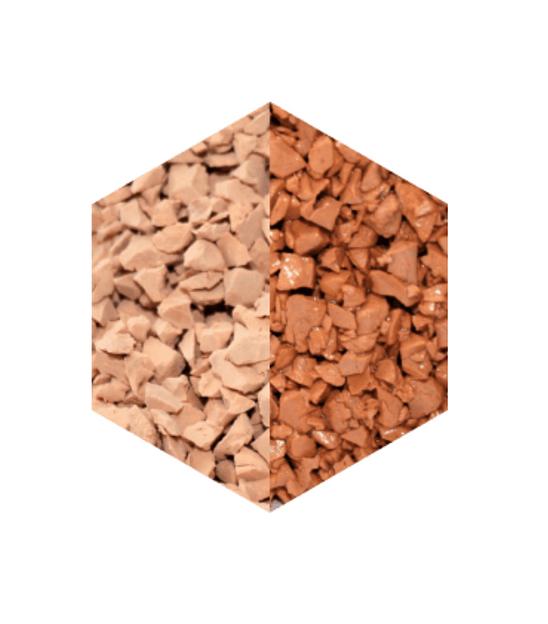 Резиновая крошка EPDM, цвет лососевый ОПТ фото 1