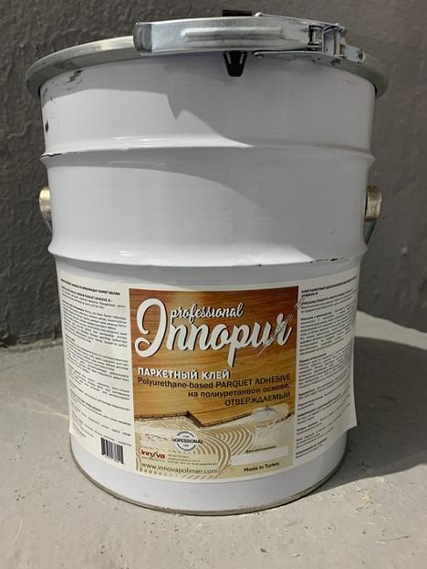 Клей Innopur Parquet Adhesive для приклеивания деревянного паркета, ламината, ДВП, ДСП, МДФ, 10 кг фото 1