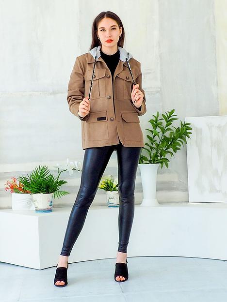 Жакет джинсовый «Спортсити» хаки 44 ОПТ фото 1