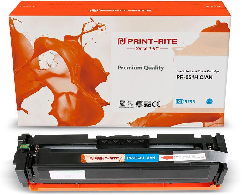 Картридж лазерный Print-Rite TFCA06CPU1J PR-054H CIAN 054H Cian голубой (2300стр.) для Canon LBP 621Cw/623Cdw/641Cw/643Cdw фото 2