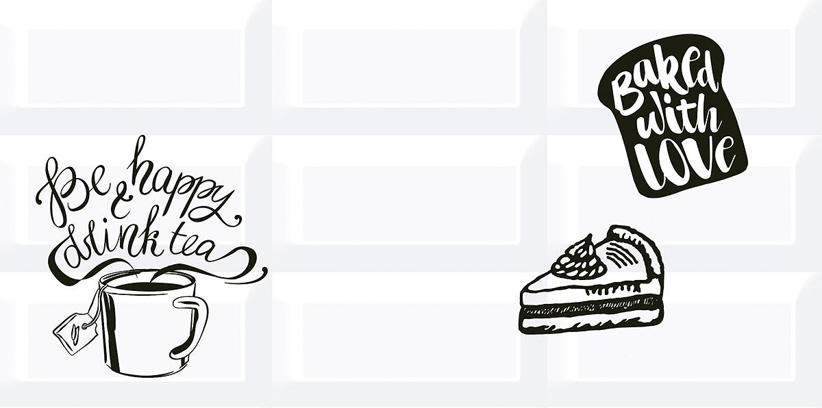 Плитка керамическая  AZORI Вог 405x201 Breakfast 2 декор фото 1