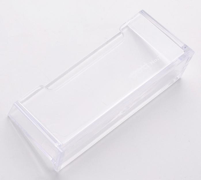 Подставка Deli E7623 для визиток 100х38х82мм прозрачный фото 3