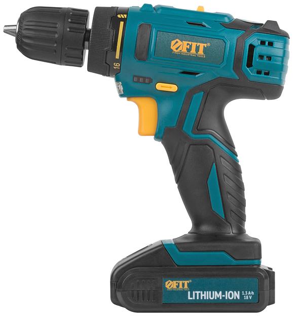 Дрель-Шуруповерт акк. 18.0 В, 0-400/1450 об/мин, 29.0 Нм, 2 (Li-Ion) 1.3 Ач, 1.5 ч., рез. накл., кейс фото 2