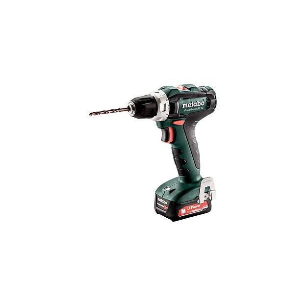 Дрель-шуруповерт METABO PowerMaxx BS 12, 2Ач, с двумя аккумуляторами [601036500] фото 1