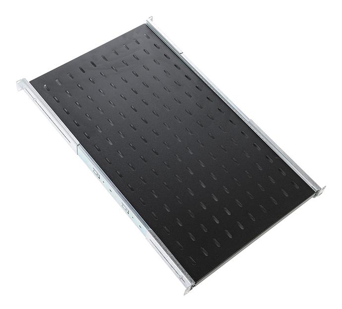 Полка выдвижная ЦМО ТСВ-100-9005 1U нагр.:30кг. 1000мм черный (упак.:1шт) фото 1