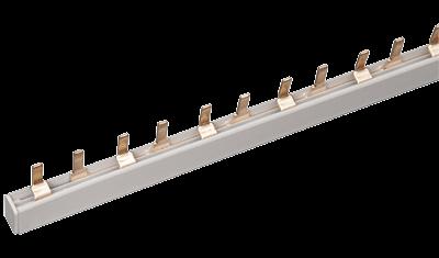 Шина соединительная типа PIN (штырь) двухфазная 63А (1м) фото 1