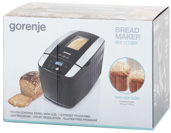 Хлебопечь Gorenje BM1210BK 800Вт черный/серебристый фото 8