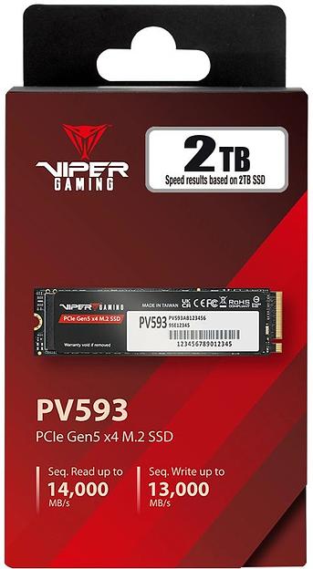 Накопитель SSD M.2 PCIE 2TB 2280 NVMe PV593P2TBM28H PATRIOT фото 4