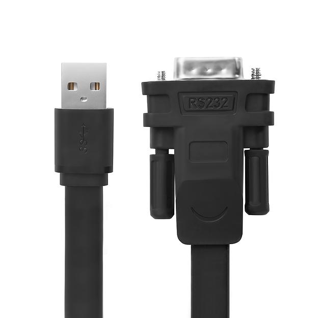 Greenconnect Конвертер-переходник 2.0m плоский, черный, 28/26 AWG, USB 2.0 AM / DB9 RS-232 PROF GCR-UOC5M-BCG-2.0m, чипсет PL2303RA Greenconnect 2.0м плоский, черный, 28/26 AWG, USB 2.0 AM / DB9 RS-232 PROF, чипсет PL2303RA (GCR-UOC5M-BCG-2.0m) фото 2