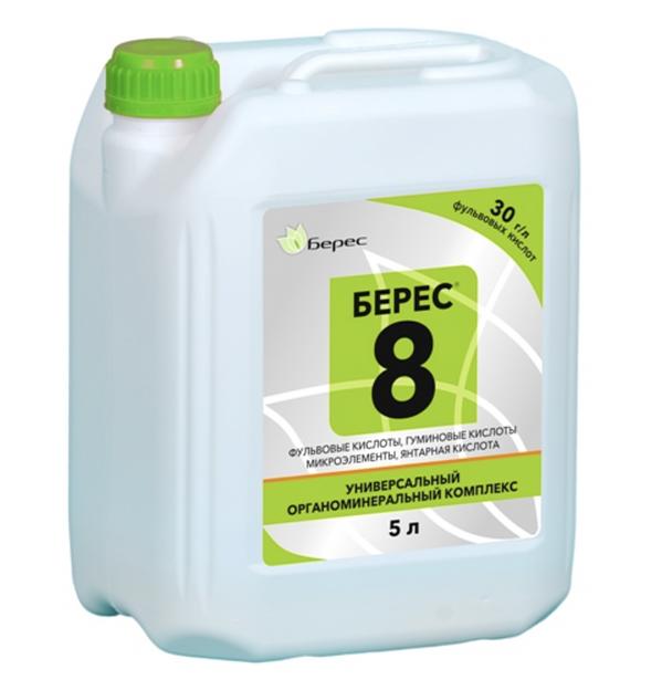 Удобрение «Берес-8» гумат с фульвокислотами и микроэлементами 5 л, опт фото 1