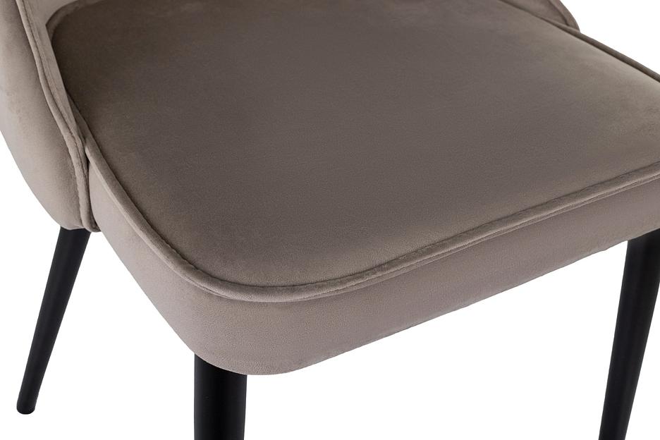 Стул для дома Бюрократ CH-K4_2 комплект 2шт т.бежевый Holland 61 металл черный на ножках (CH-K4_1/HL61_2) фото 7