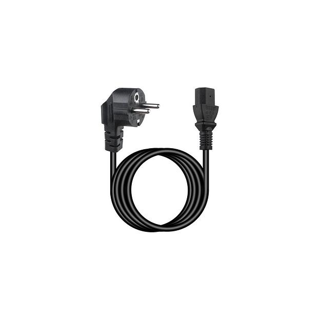 Кабель питания PREMIER PCB5280(0.75)-1.8, IEC C13 (прямой) - Евровилка (угловой), круглое, 1.8м, Bulk фото 1