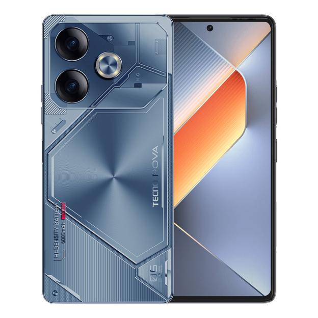 LI7 POVA 6 256+8 Interstellar Blue, 6.78" Asahi Glass, 20:9, 2436 x 1080 Mpix, 2.2GHz, 8 Core, 8GB RAM, 256GB, up to 1TB flash, 108Мп+AI/32Мп, 2 Sim, 4G, BT v5.3, WiFi 802.11 b/g/n, GPS/AGPS, GLONASS, NFC, Type-C, 6000mAh, Android 14, 225g, 165,5 ммx76.13 фото 1