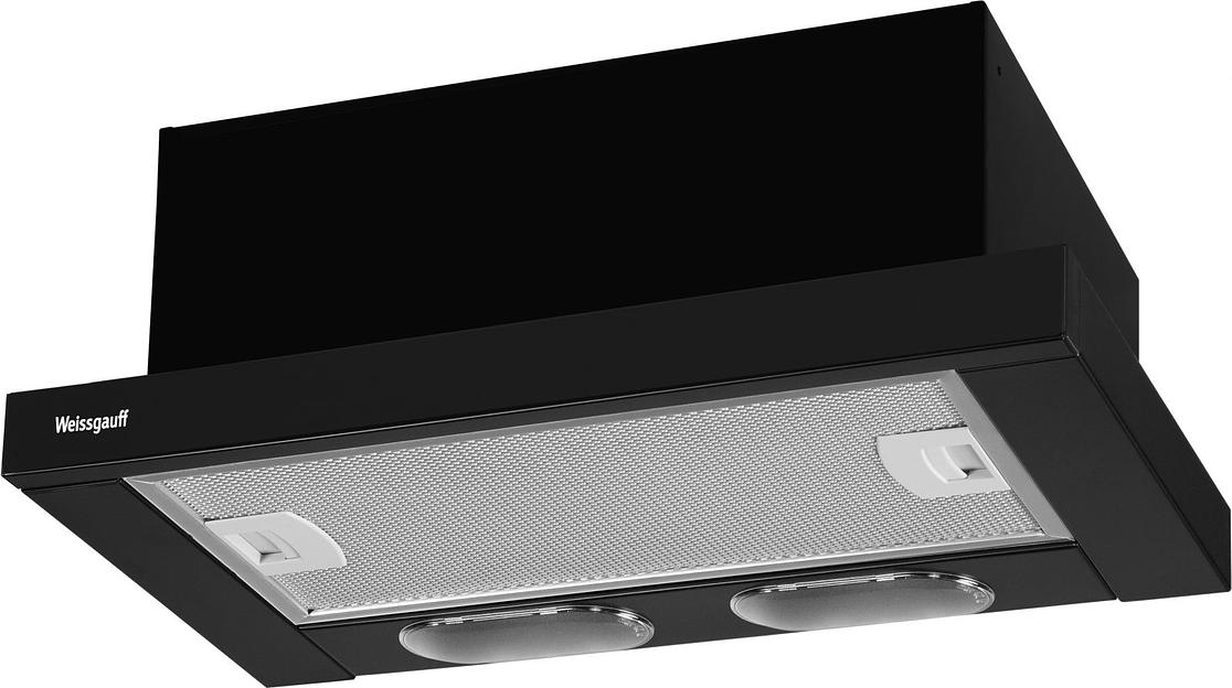 Вытяжка встраиваемая Weissgauff TEL 450 EB черный управление: кнопочное (1 мотор) фото 1