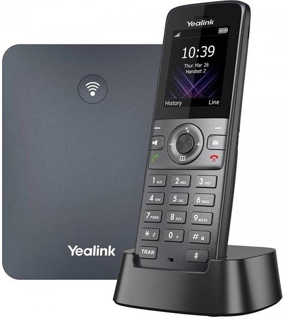 Система DECT Yealink W74P (база W70B+трубка W74H) до 10 SIP-аккаунтов, до 10 трубок на базу, до 20 вызовов (W74P) фото 1