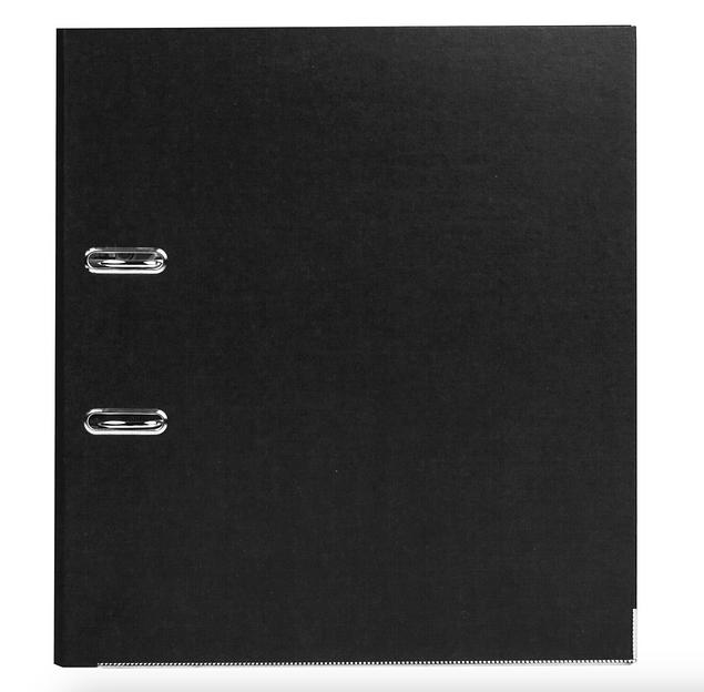 Папка-регистратор BRAUBERG «ECO», 75 мм, черная, опт фото 2