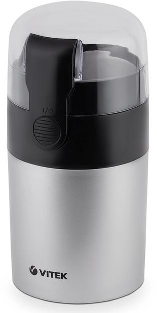 Кофемолка Vitek VT-1540 SR 120Вт сист.помол.:ротац.нож вместим.:40гр серебристый фото 1
