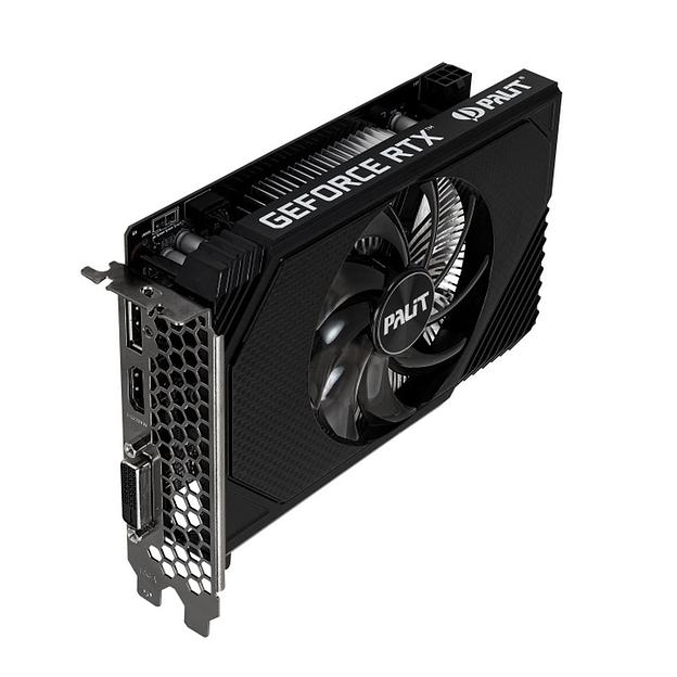Видеокарта Palit PCI-E 4.0 PA-RTX3050 STORMX NVIDIA GeForce RTX 3050 8192Mb 128 GDDR6 1552/14000 HDMIx1 DPx3 HDCP Ret фото 3