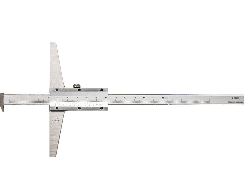 Штангенглубиномер ШГ- 160 0,05 с тол-м SHAN с поверкой фото 3