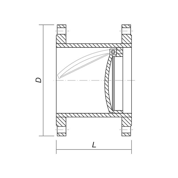 Клапаны обратные поворотные фланцевые 19с38нж, 19лс38нж, 19нж38нж фото 9