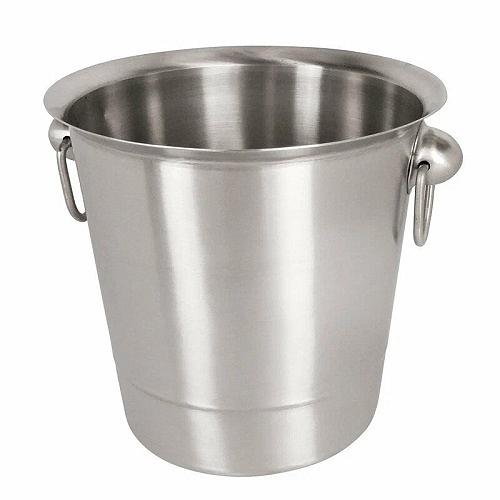 Ведро для шампанского нерж. d=200/140 мм. h=200 мм. 4500 мл. с кольцами /1/ фото 1