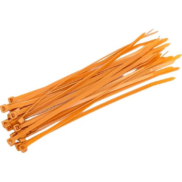 Rexant (07-0201-6) Стяжка кабельная нейлоновая 200x4,8мм, коричнево-золотая (RAL8001) (100 шт/уп) фото 1