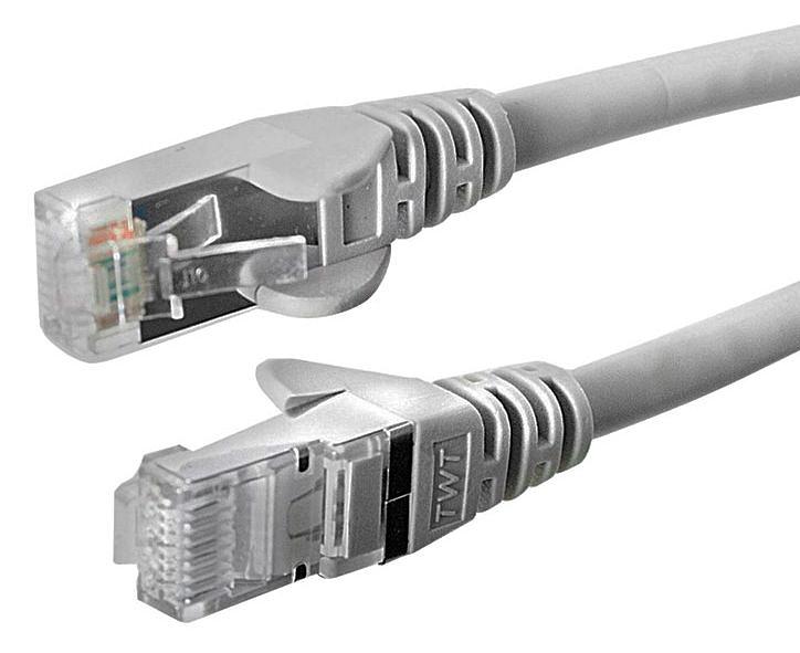 Патч-корд Lanmaster TWT-45-45-0.3-GY UTP вилка RJ-45-вилка RJ-45 кат.5е 0.3м серый ПВХ (уп.:1шт) фото 1