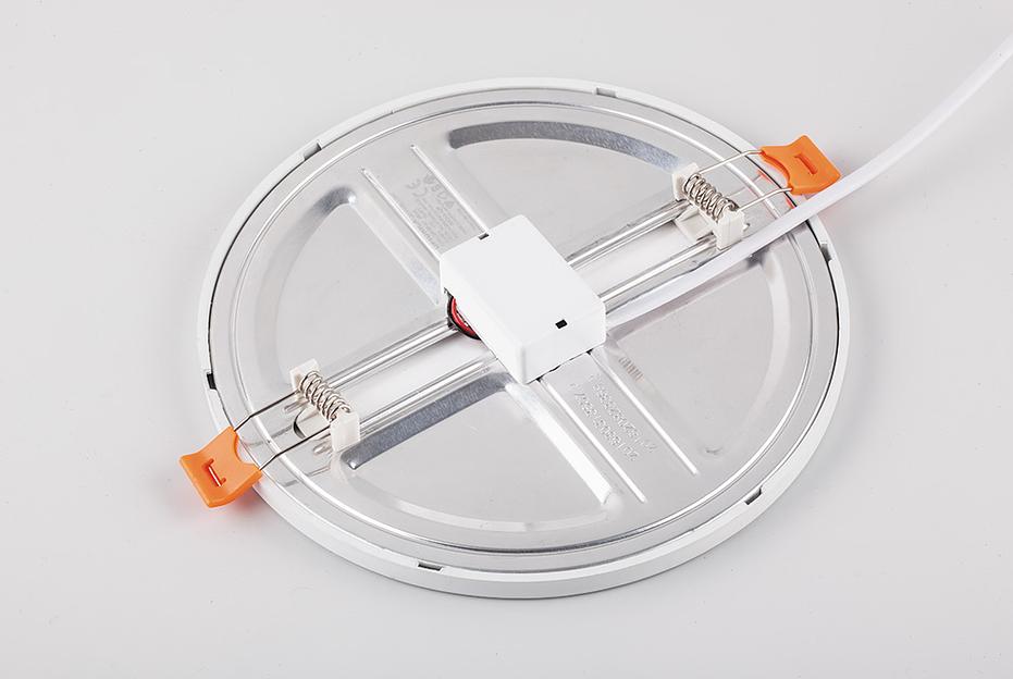 Светильник светодиодный ДВО-6w 2700К 480Лм slim белый с регулируемым монтажным диаметром (до 90мм) фото 3