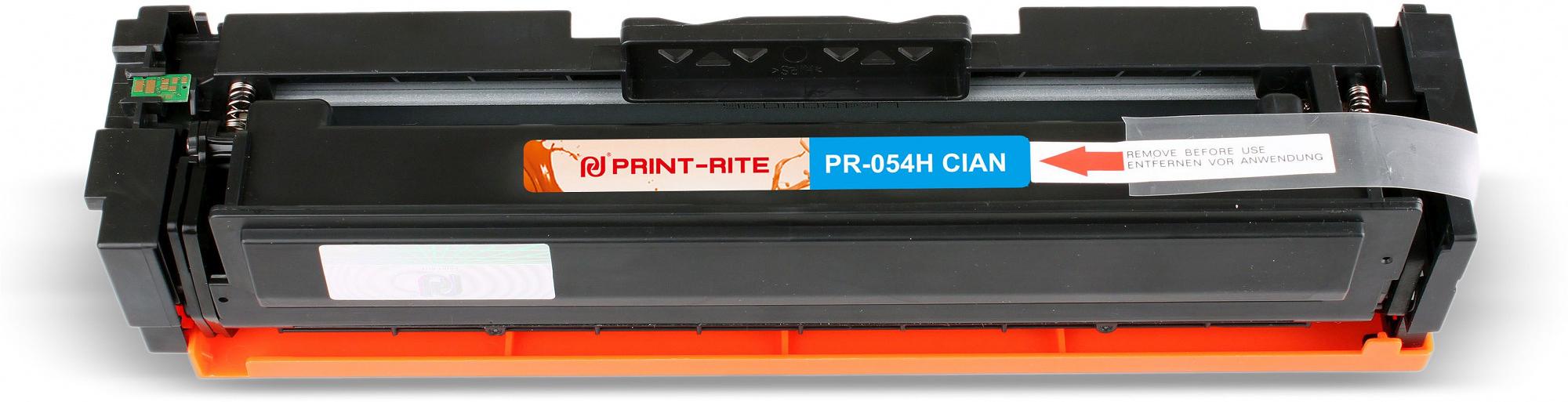 Картридж лазерный Print-Rite TFCA06CPU1J PR-054H CIAN 054H Cian голубой (2300стр.) для Canon LBP 621Cw/623Cdw/641Cw/643Cdw фото 1