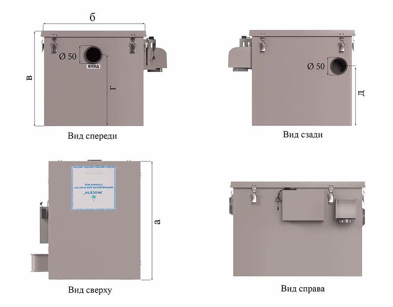 Жироуловитель для дома, кафе, столовой серии Автосбор фото 4