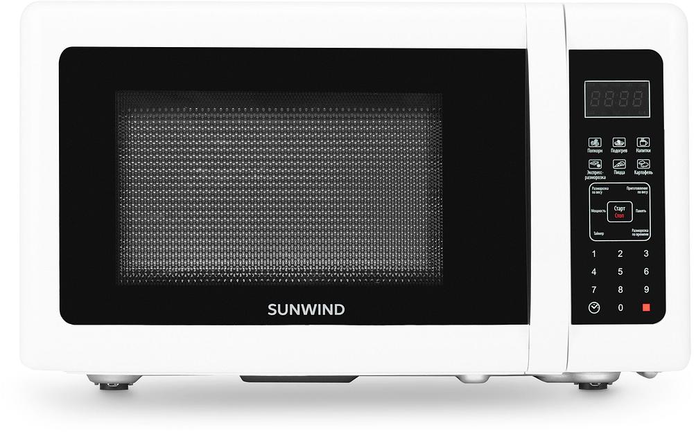 Микроволновая Печь SunWind SUN-MW005 20л. 700Вт белый/черный фото 2